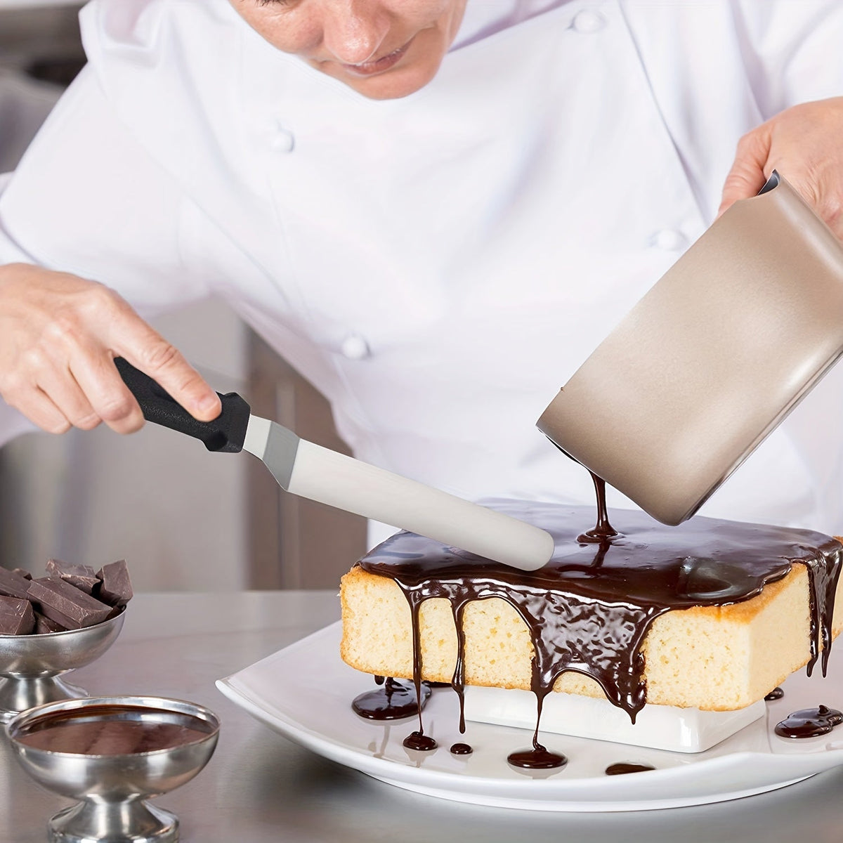 LoungeYard | Stainless Steel Cake Spatula Set 3 Pack — product view 4