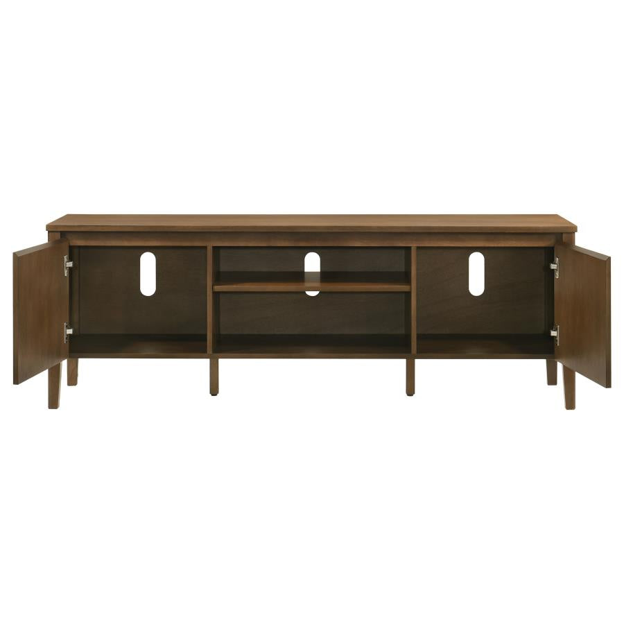 Thori Dark Brown 63" 2-Door Mid-Century Modern TV Stand – 701672 — product view 3