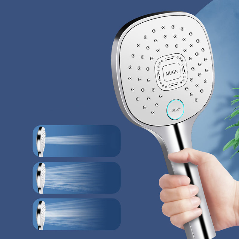 LoungeYard | Contemporary Handheld Supercharged Shower Head Square Metal Spray Head — product view 7