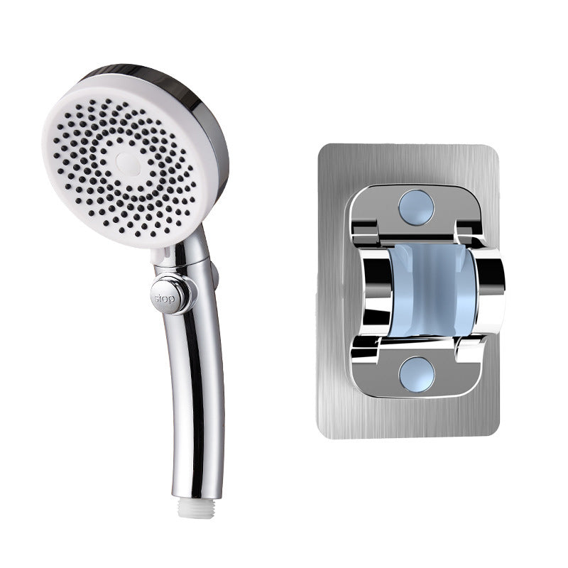 LoungeYard | Plastic gloves round adjustable spray pattern hand shower — product view 6