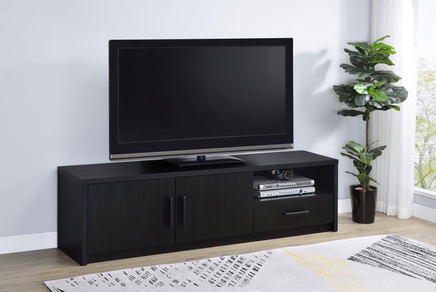 Murray Black 70" TV Stand with 2 Doors & Drawer – 706213 — product view 1