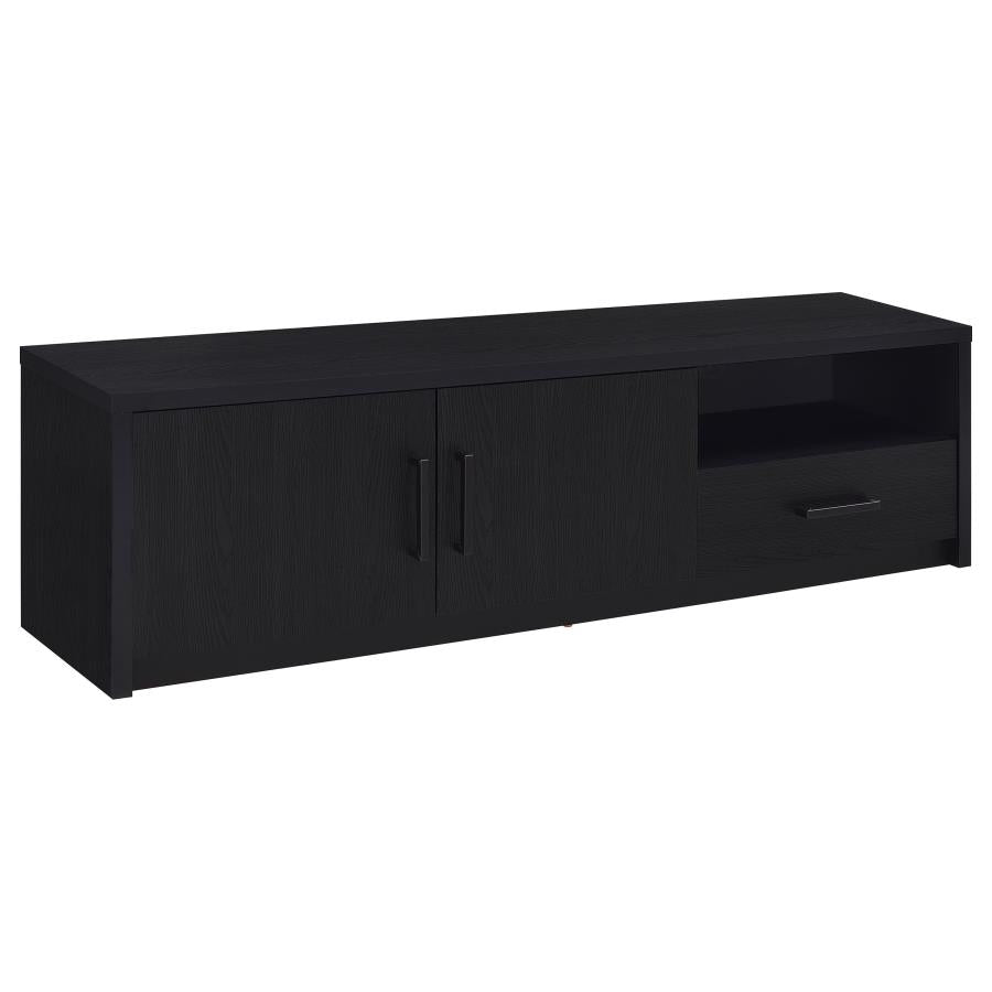 Murray Black 70" TV Stand with 2 Doors & Drawer – 706213 — product view 2