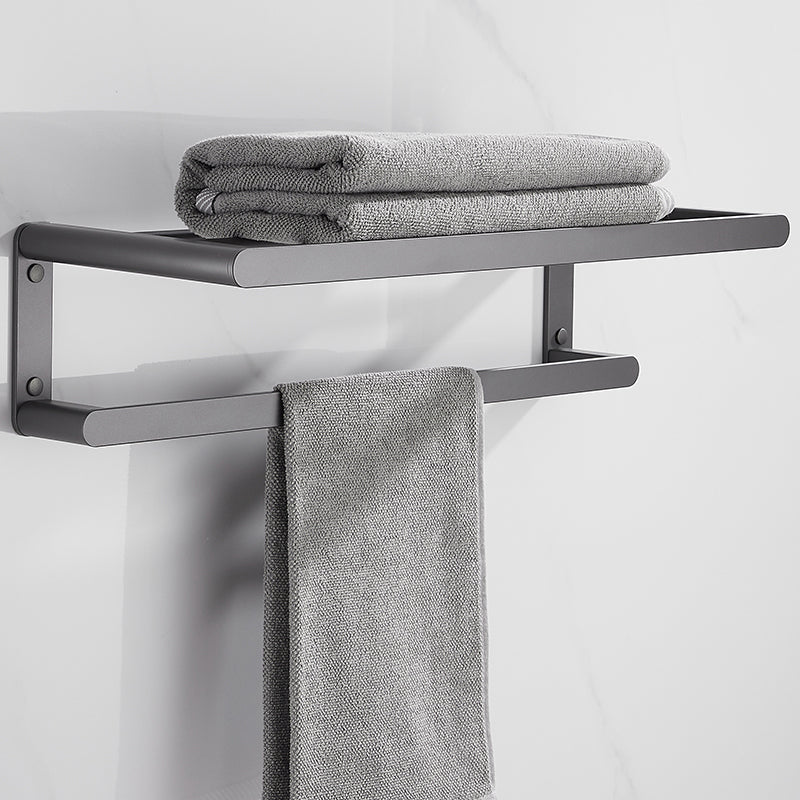 LoungeYard | Gray Bathroom Accessory Set Modern Bathroom Accessories Hardware Set — product view 4