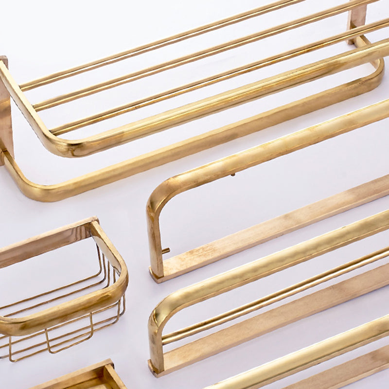LoungeYard | Chrome/Gold Bathroom Accessories Set Modern Metal Bathroom Hardware Set — product view 7