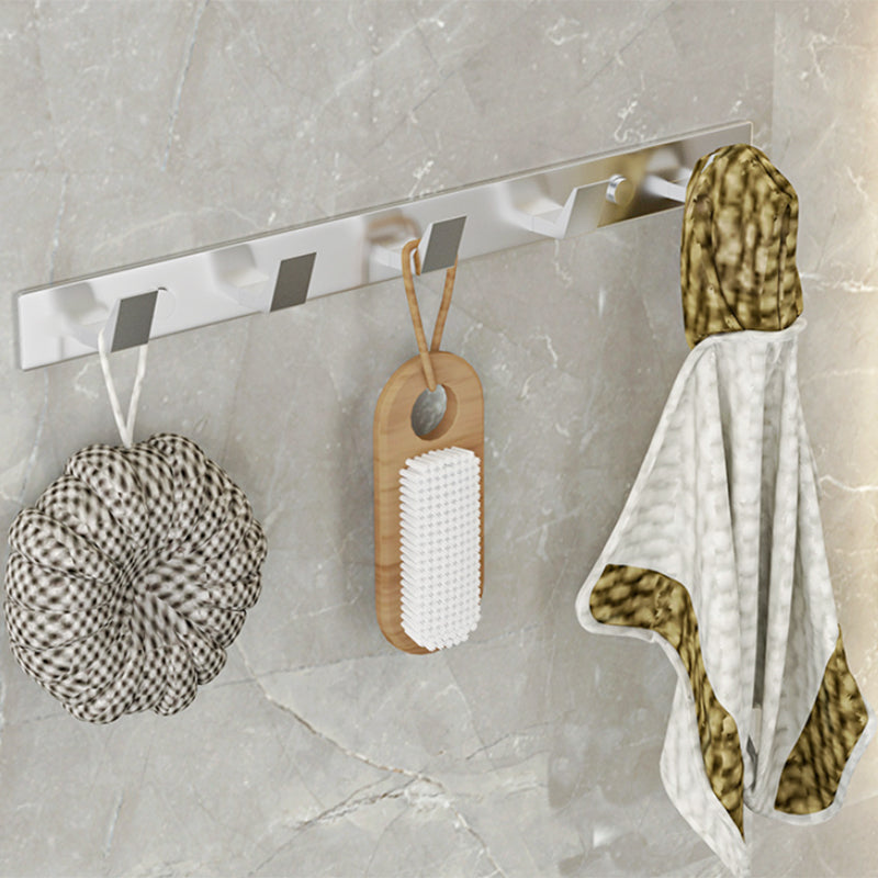 LoungeYard | Modern Bathroom Accessories Set Silver Bathroom Shelf Towel Holder Bathroom Accessories Kit — product view 3