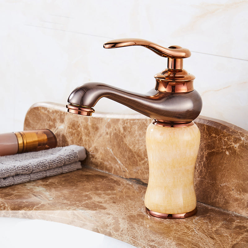 LoungeYard | Luxury Ship Basin Faucet Lever Handle Round Ship Basin Bathroom Faucet — product view 1