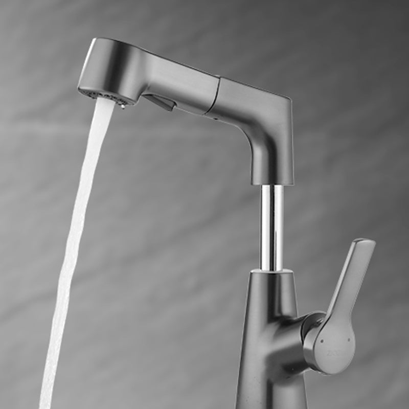 LoungeYard | Swivel Spout Sink Faucet Brass Bathroom Low Arc Mixer — product view 5