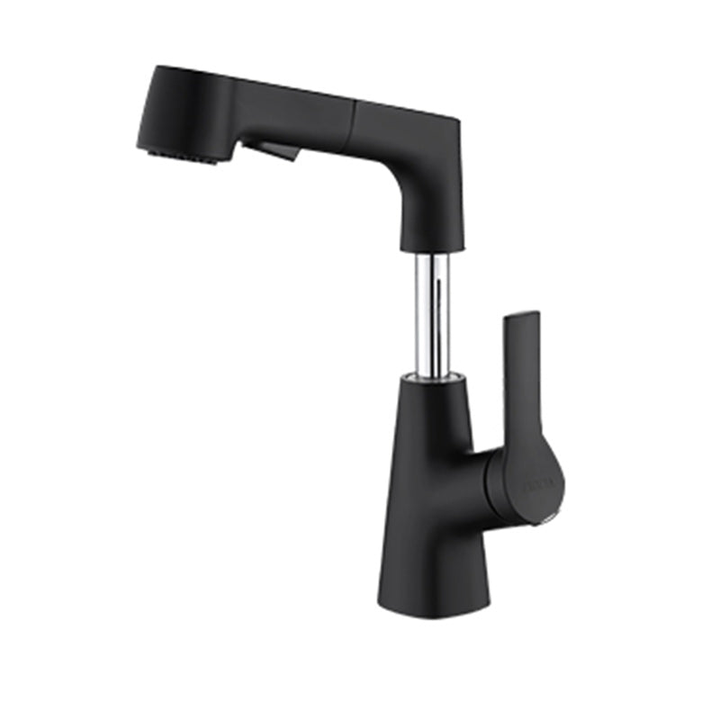 LoungeYard | Swivel Spout Sink Faucet Brass Bathroom Low Arc Mixer — product view 4