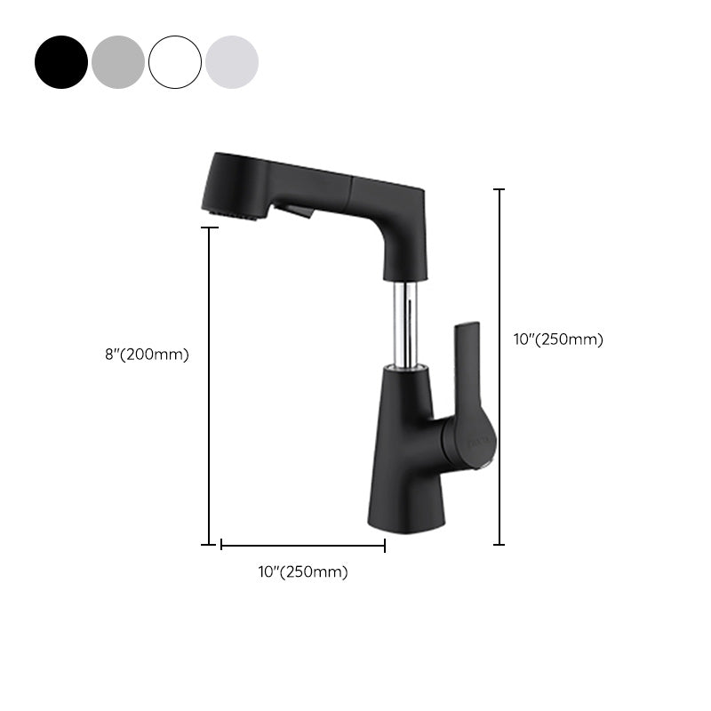 LoungeYard | Swivel Spout Sink Faucet Brass Bathroom Low Arc Mixer — product view 7