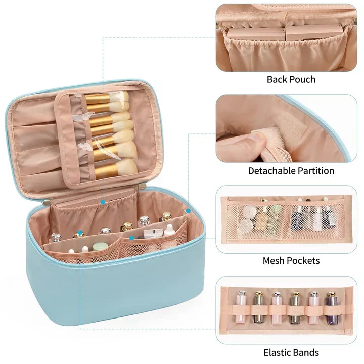 LoungeYard | Practical Make-up Organizer for Traveling | With Compartments and Dividers — product view 4
