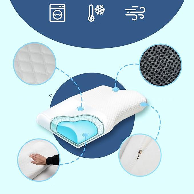 LoungeYard | QuietNest - Supportive Pillow for Snore Relief — product view 3