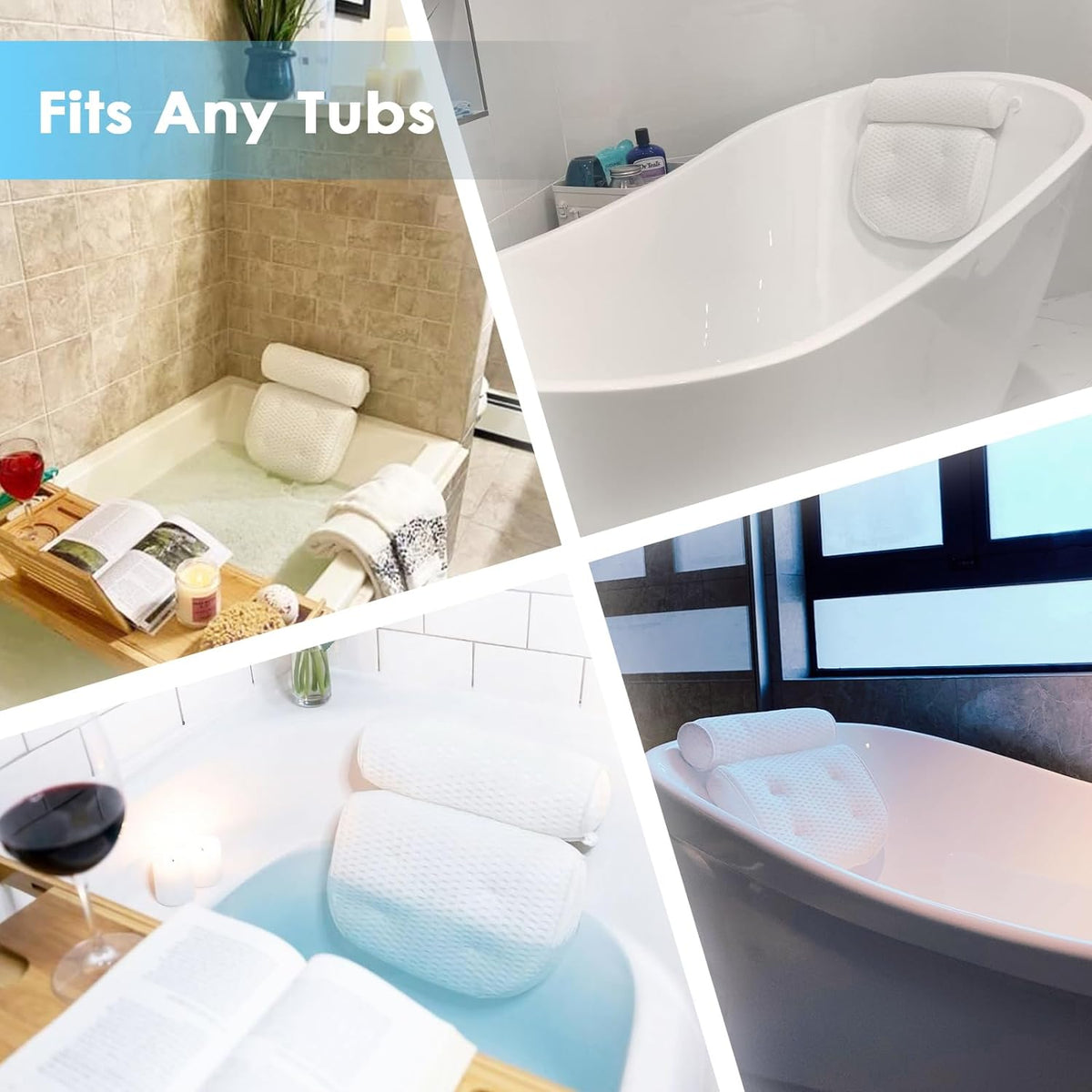 Bathtub Pillow - Enjoy Relaxed Bath Sessions LoungeYard — product view 2
