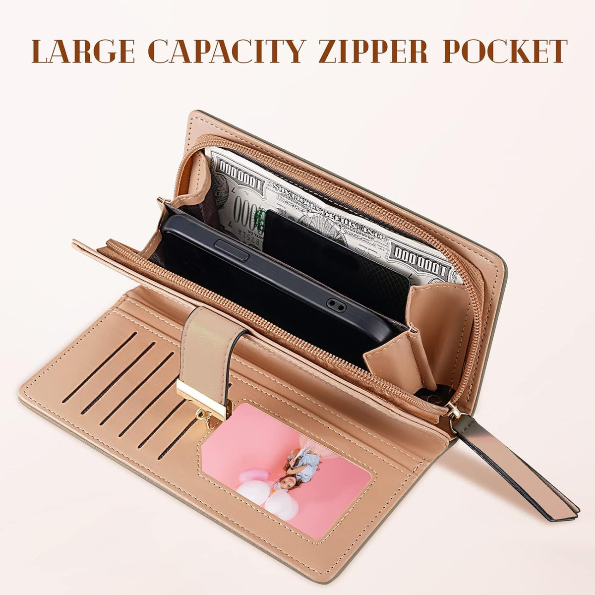 Stylish Leather Wallet for Women LoungeYard — product view 7