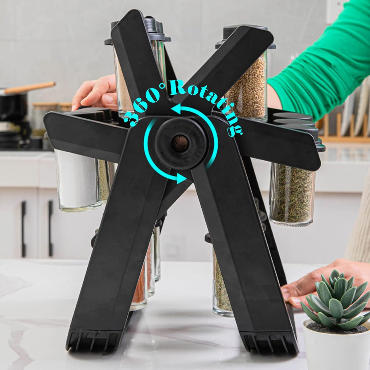 LoungeYard | Rotating Wheel Spice Rack — product view 5