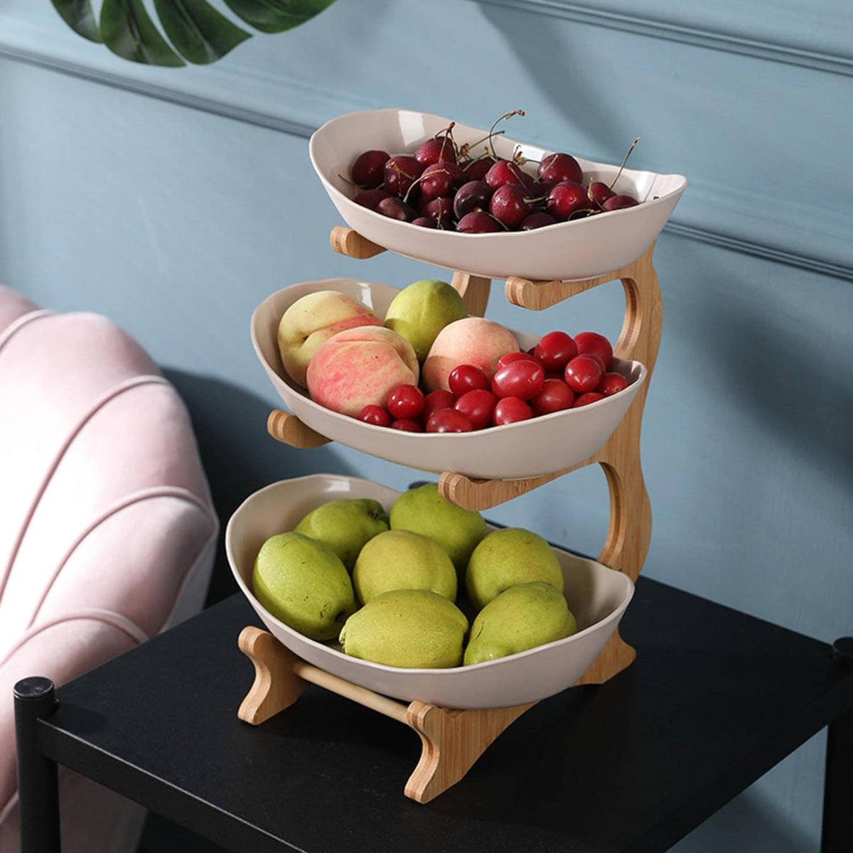 LoungeYard | Stylish Metal Fruit Stand with 2 or 3 Layers - StackFruit — product view 4