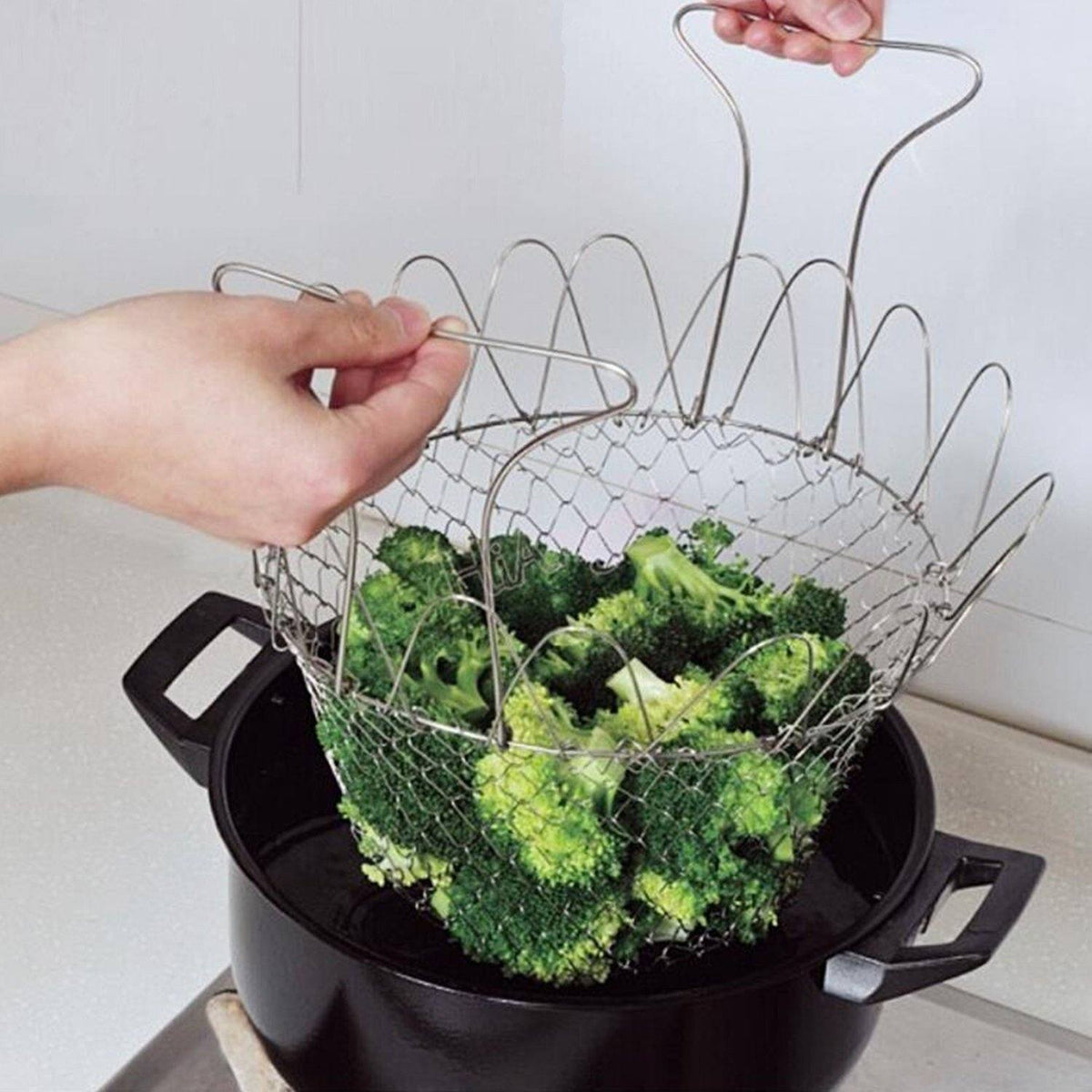 LoungeYard | Stainless Steel Chef Basket — product view 2