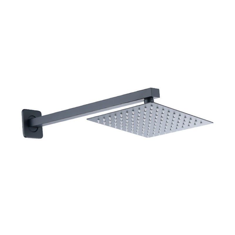 LoungeYard | Black Square Fixed Shower Head Modern Style Wall Mounted Shower Head — product view 2