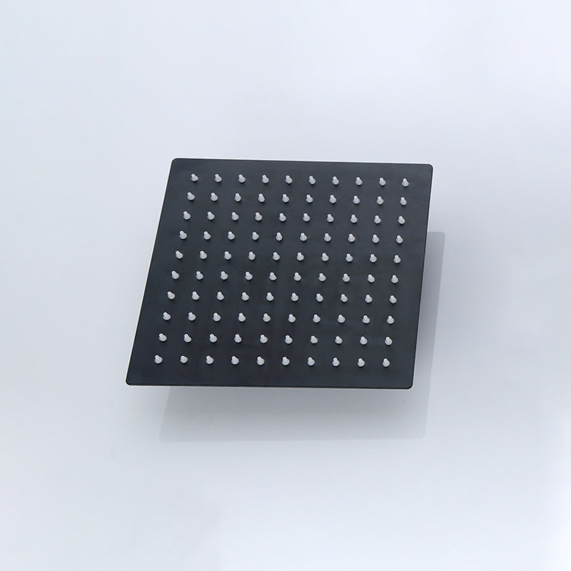 LoungeYard | Black Square Fixed Shower Head Modern Style Wall Mounted Shower Head — product view 1