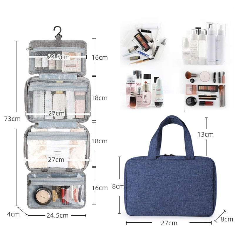 LoungeYard | Water-resistant Toiletry Bag Travel Bag with Hanging Hook — product view 6