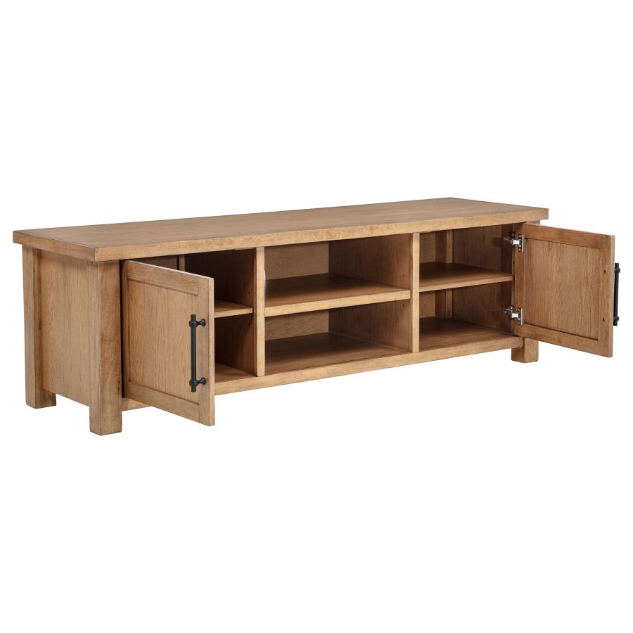 Beasley Golden Oak Wood 71" 2-Door Modern TV Stand – 723323 — product view 3