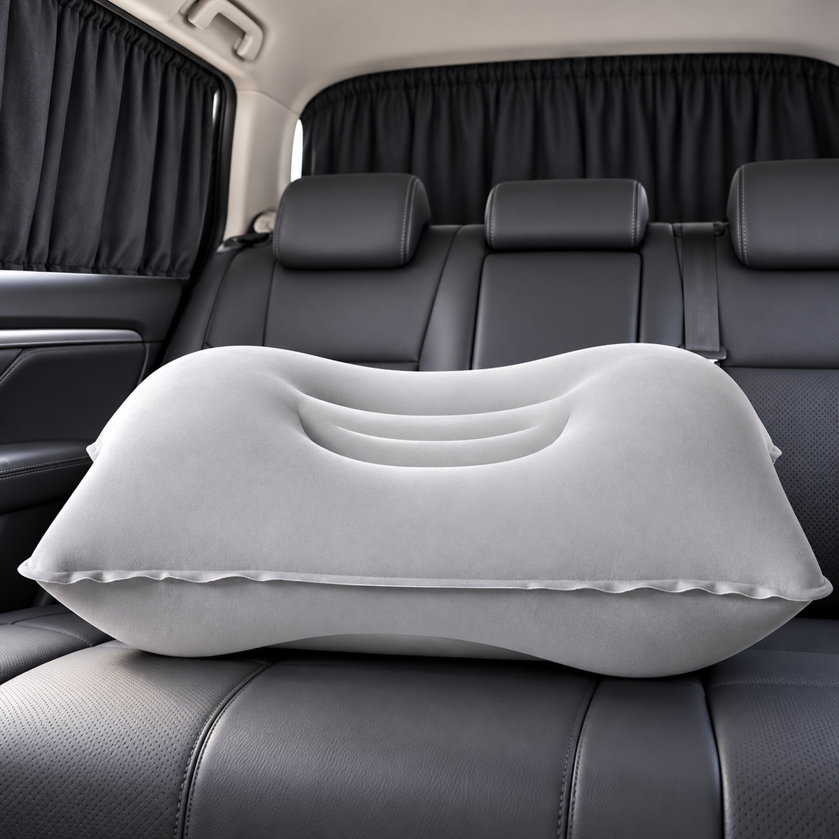 Ergonomic Inflatable Travel Pillow with Head Cradle LoungeYard — product view 1