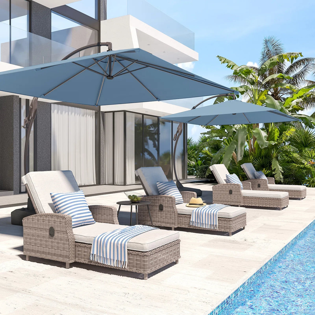 LOUNGE YARD Nexus Outdoor Wicker Chaise Lounge — product view 4