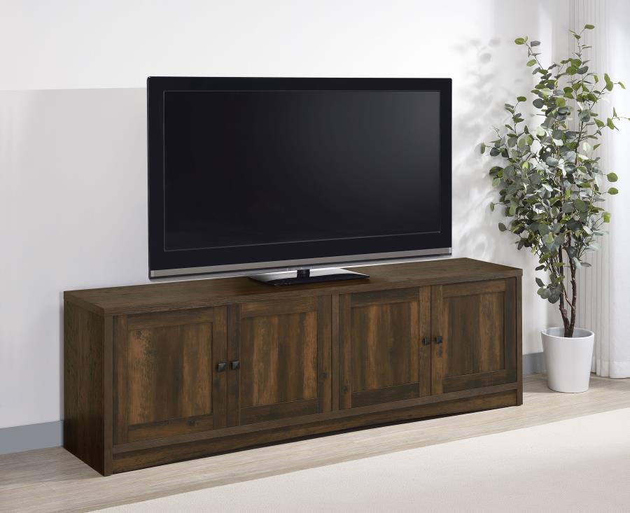Laughlin Dark Pine 78" TV Stand Media Console with 4 Doors – 724123 — product view 1