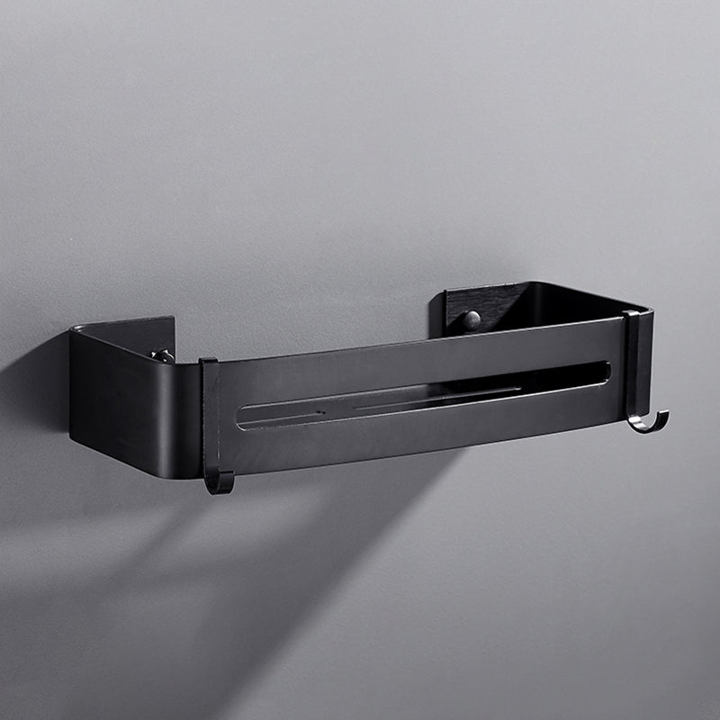 LoungeYard | Matt Black Modern Bathroom Accessory Set, Set of 3, Bathroom Shelf — product view 1