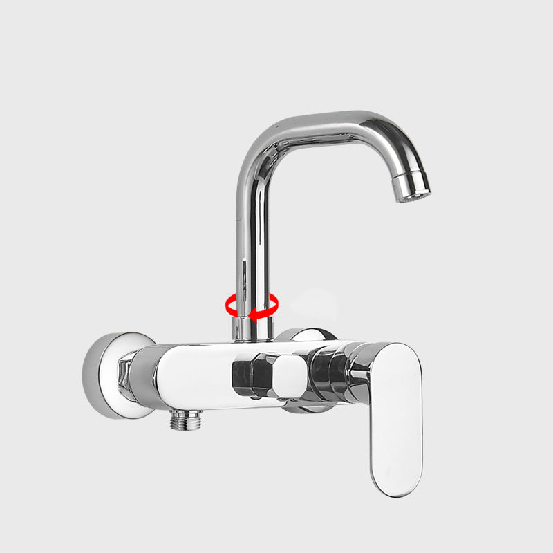 LoungeYard | Metal Bathtub Faucet Trim Contemporary Lever Handle Bathtub Faucet Trim — product view 1