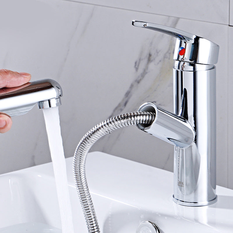 LoungeYard | Modern Pull-Out Single-Handle Faucet Bathroom Sink Faucet — product view 1