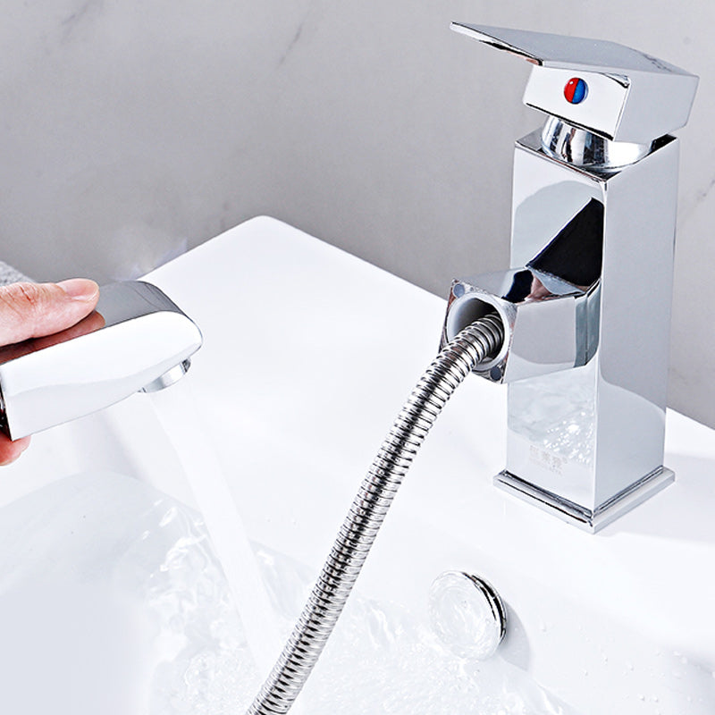 LoungeYard | Modern Pull-Out Single-Handle Faucet Bathroom Sink Faucet — product view 6