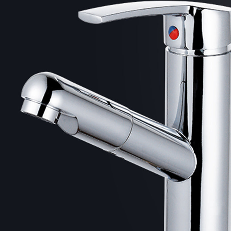 LoungeYard | Modern Retractable Single Handle Basin Faucet Bathroom Sink Faucet — product view 4