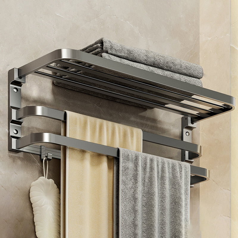 LoungeYard | Traditional bathroom accessory as a single piece or in a set in grey — product view 1