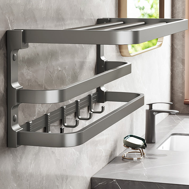 LoungeYard | Traditional bathroom accessory as a single piece or in a set in grey — product view 4