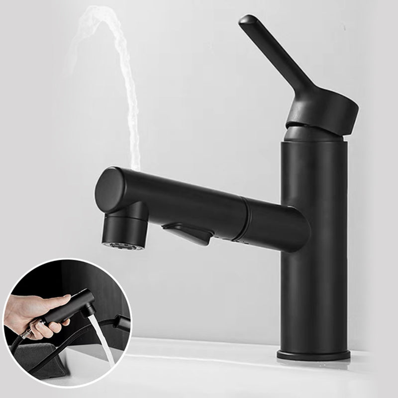 LoungeYard | Bathroom vessel faucet high arc three-way spout single-handle faucet with pull-out sprayer — product view 1