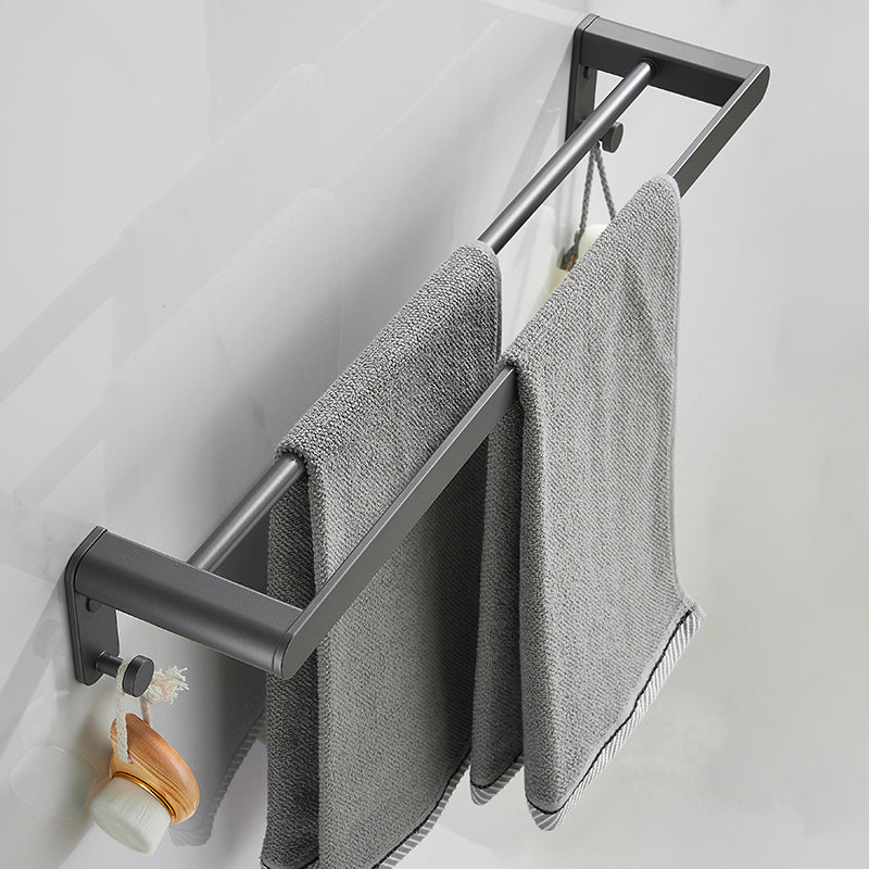 LoungeYard | Modern Gray Bathroom Accessory as Individual Piece or as Set Made of Metal — product view 6