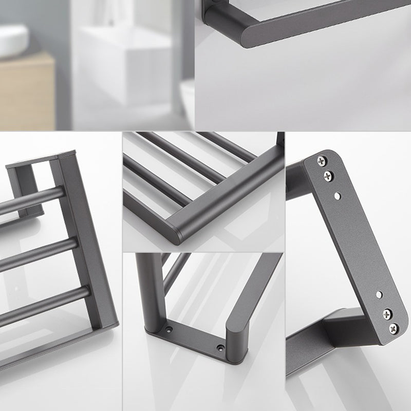 LoungeYard | Modern Gray Bathroom Accessory as Individual Piece or as Set Made of Metal — product view 3
