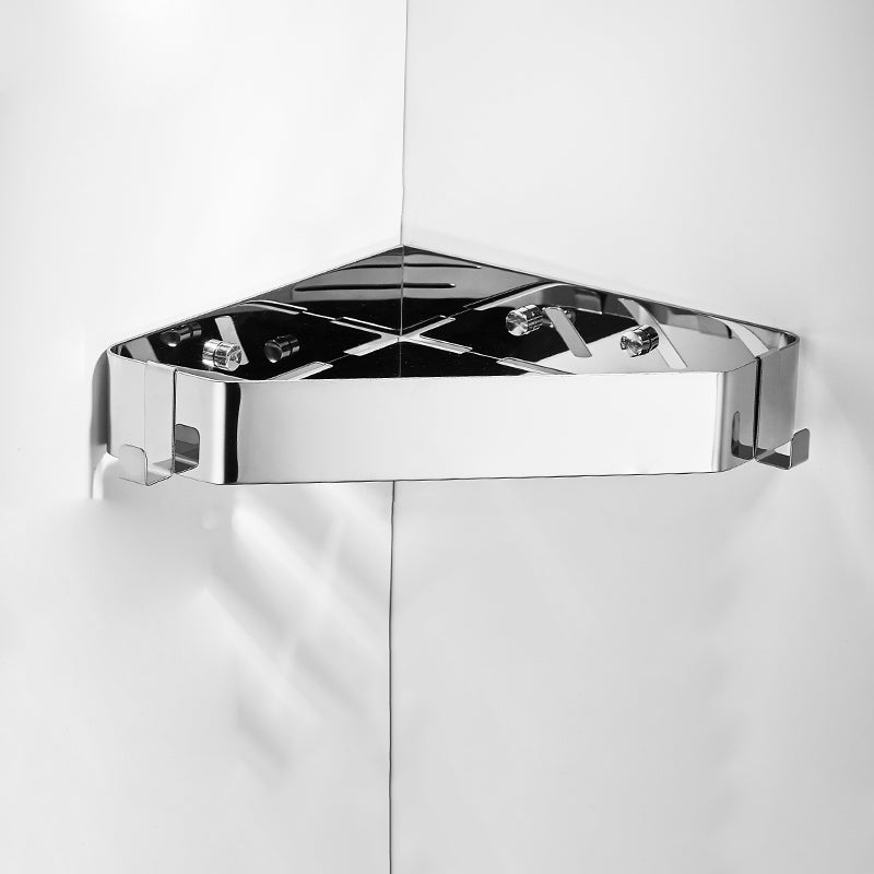 LoungeYard | Modern 3-piece bathroom accessory set made of stainless steel, bathroom shelf — product view 1