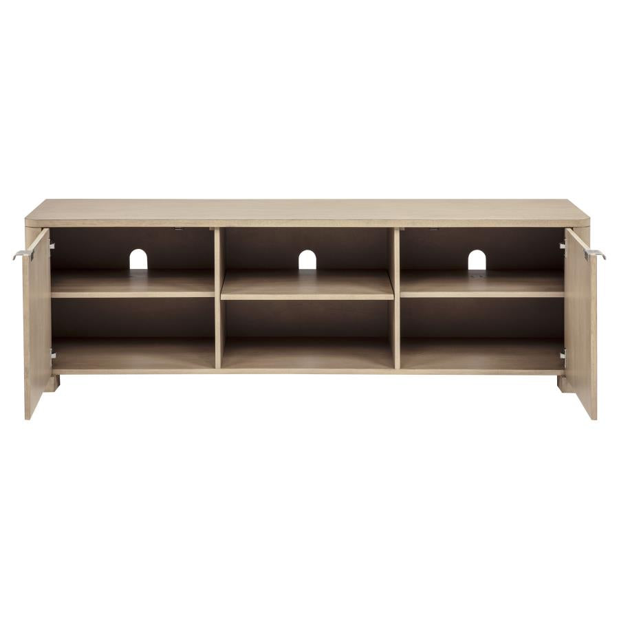Marcelo Light Elm Wood 71" 2-Door Modern TV Stand – 736053 — product view 2