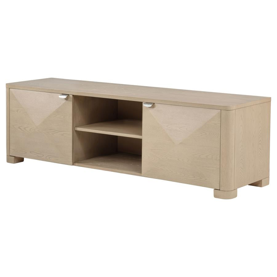 Marcelo Light Elm Wood 71" 2-Door Modern TV Stand – 736053 — product view 3