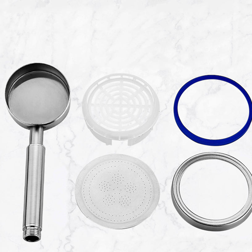 LoungeYard | Round Handheld Shower Water Saving Showerhead Made of Stainless Steel — product view 2