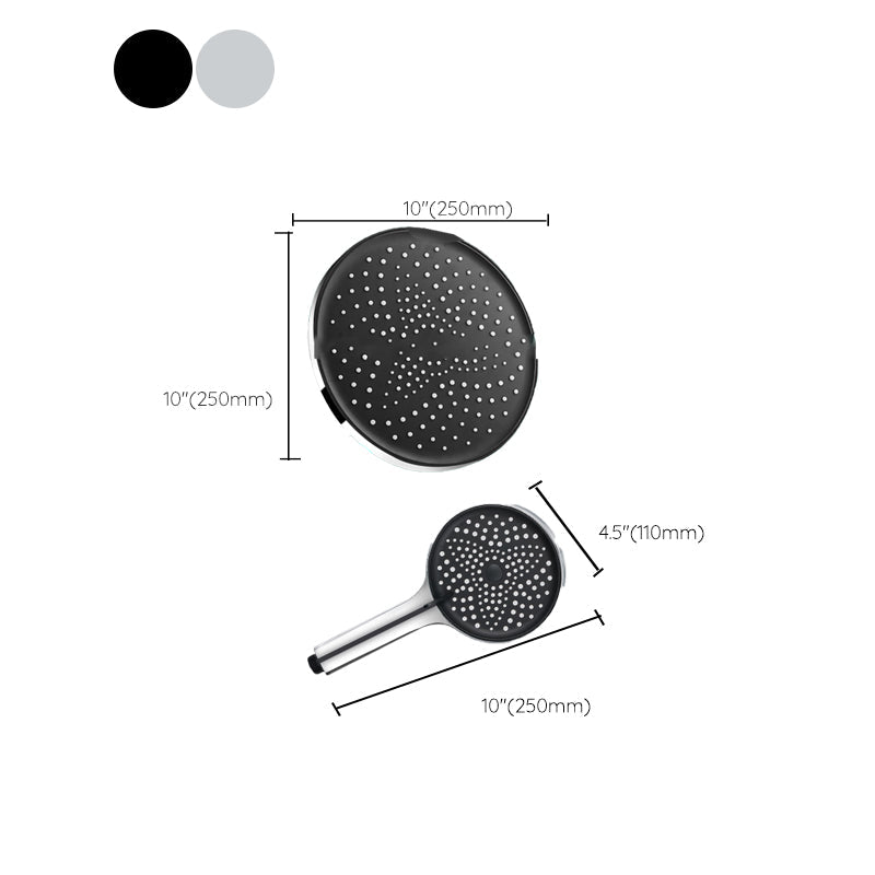 LoungeYard | Modern rectangular shower head combo standard spray pattern with hand shower — product view 2
