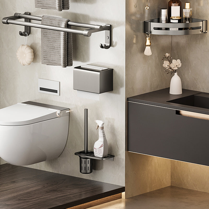 LoungeYard | Modern Bathroom Accessories Set Adhesive Mount Bathroom Accessories Set — product view 7
