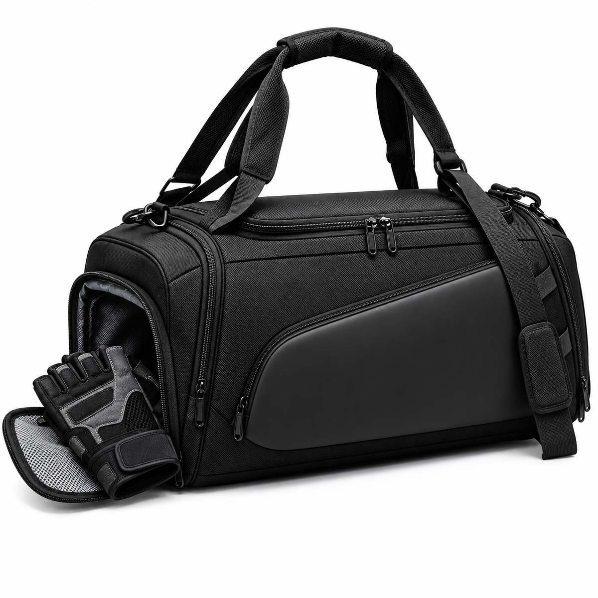 Convertible Travel Duffel Backpack with Shoe Compartment LoungeYard — product view 1