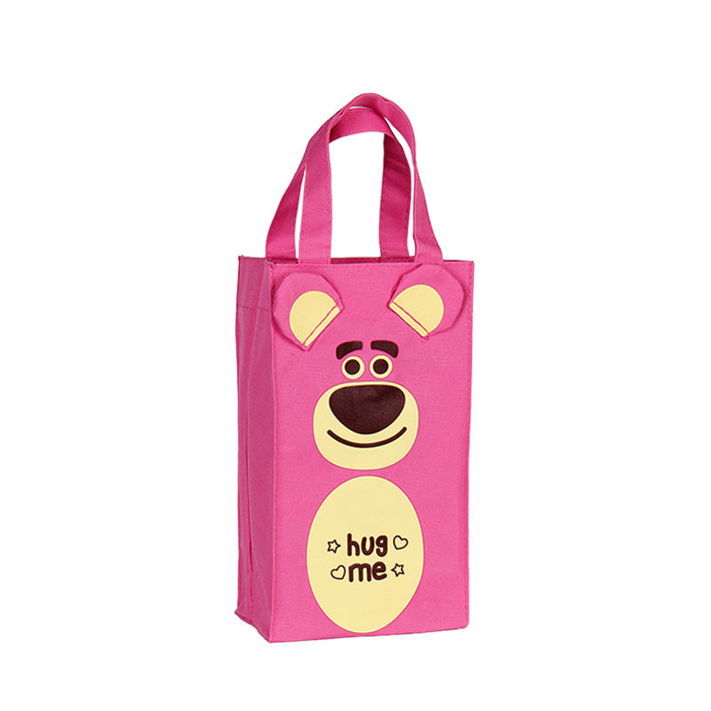 Cute Bunny Design Eco-Friendly Tote Bag LoungeYard — product view 5