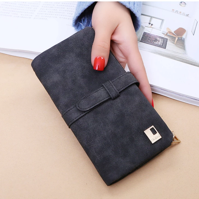 Long wallet with two compartments for women | LoungeYard — product view 5