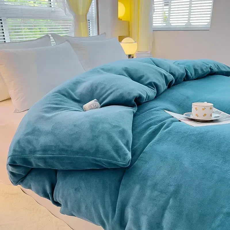 LoungeYard | Verdict Flannel Fleece Duvet Cover - CozyCover — product view 6