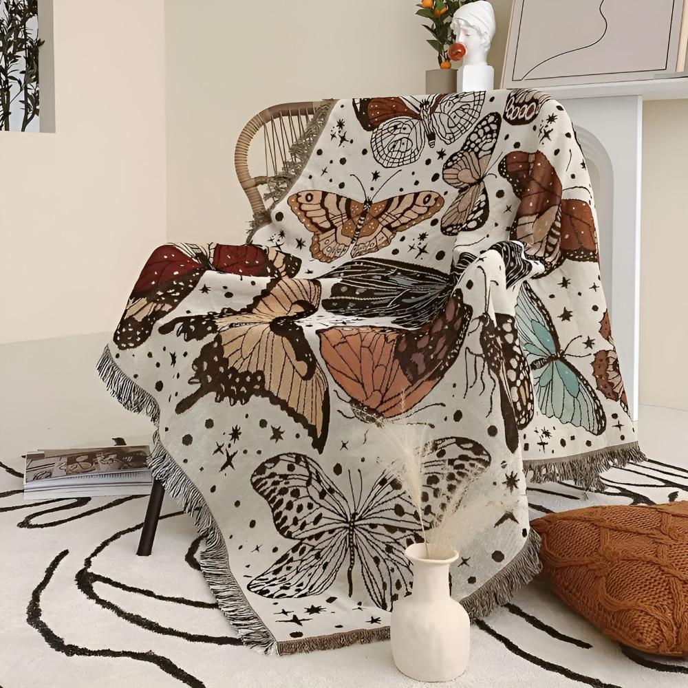 LoungeYard | Butterfly Garden Blanket — product view 3