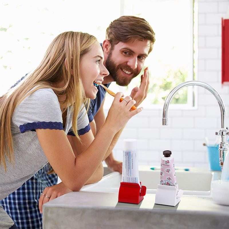 LoungeYard | Rolling Tube Toothpaste Squeezer Toothpaste Holder Stand — product view 3