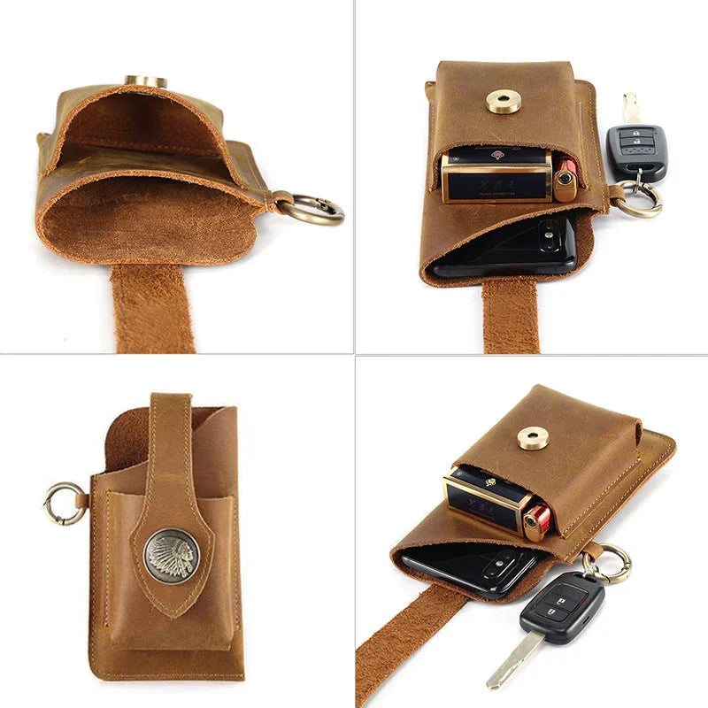 LoungeYard | Multifunctional Leather Mobile Phone Bag — product view 6